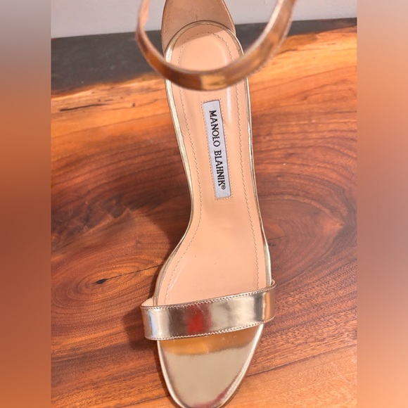 Manolo Blahnik ‘Chaos’ Ankle Strap Sandals Size 38.5 (US 7.5-8) - Picture 3 of 7